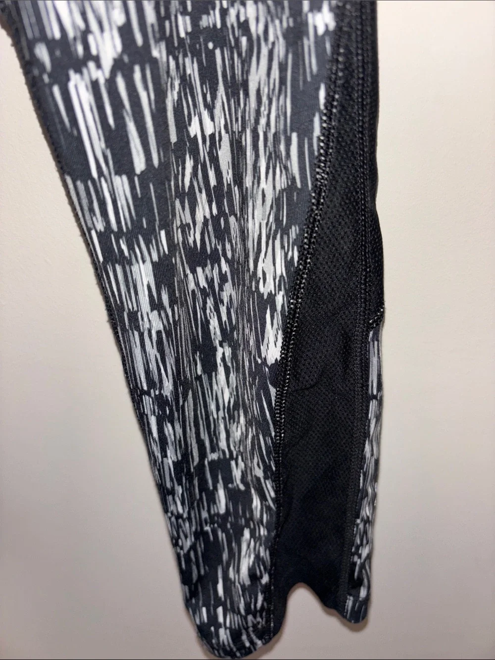 Nike Black & White Graphic Training Leggings medium cropped